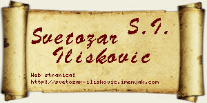 Svetozar Ilišković vizit kartica